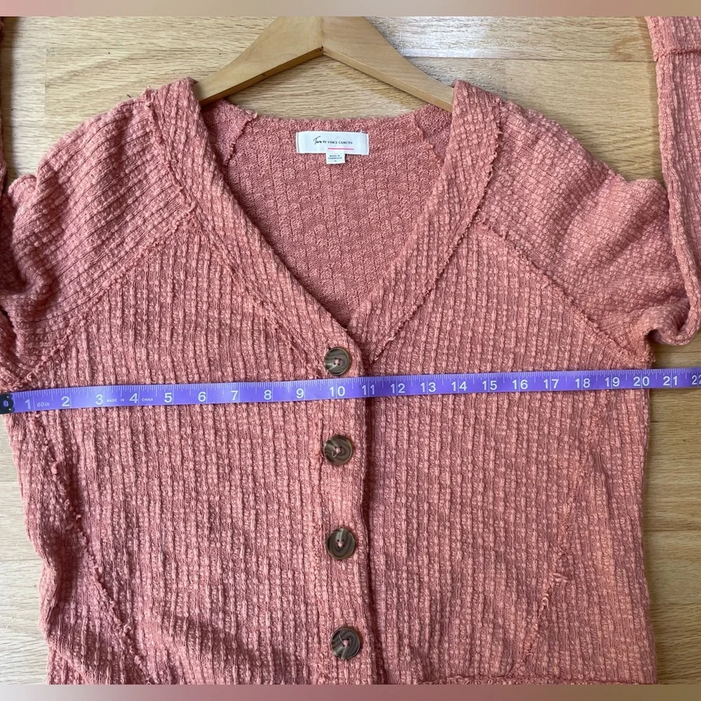 Two by Vince Camuto Long Sleeve Button Up Cardigan Sweater Size Small - Picture 8 of 9